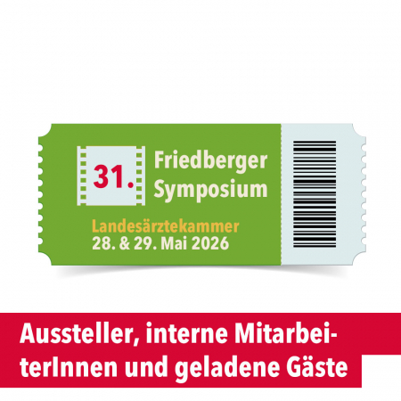 Tagungsticket 31. Symposium 2026, Aussteller, interne & geladene Referenten